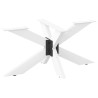 Pied de table basse en forme d'araignée, blanc, 98 x 58 x (42-43) cm, acier 