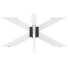 Pied de table basse en forme d'araignée, blanc, 98 x 58 x (42-43) cm, acier 
