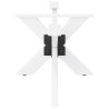 Pied de table basse en forme d'araignée, blanc, 98 x 58 x (42-43) cm, acier 