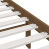 Cadre de lit sans matelas marron miel pin massif 100x200 cm 