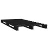 Lit de palette sans matelas noir bois massif 