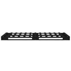 Lit de palette sans matelas noir bois massif 