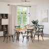Pieds de table console en acier naturel, 2 pièces, 38 x (72-73) cm 
