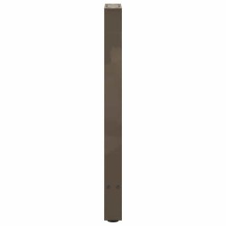 Pieds de table console en acier naturel, 2 pièces, 38 x (72-73) cm 