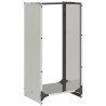 Portant de bois de chauffage 40x30x80 cm acier inoxydable 