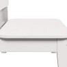 Chaise de jardin blanc 60x52,5x72 cm bois de pin massif 
