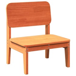 Chaise de jardin cire marron 60x52,5x72 cm bois de pin massif 