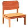 Chaise de jardin cire marron 60x52,5x72 cm bois de pin massif 