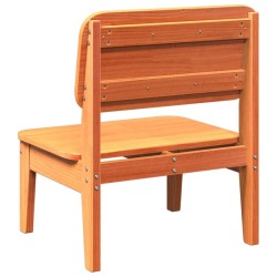 Chaise de jardin cire marron 60x52,5x72 cm bois de pin massif 