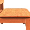 Chaise de jardin cire marron 60x52,5x72 cm bois de pin massif 