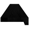 Appuis de fenêtre 2 pcs marron foncé bois de chêne massif 