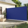 Auvent latéral rétractable bleu 220x600 cm 