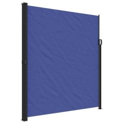 Auvent latéral rétractable bleu 220x600 cm 