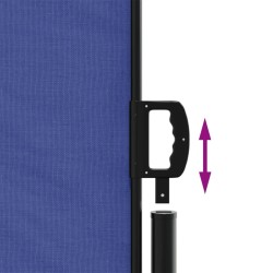 Auvent latéral rétractable bleu 220x600 cm 
