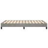 Cadre de lit sans matelas gris clair 120x190 cm velours 
