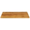 Dessus de table 90x80x3,8 cm rectangulaire bois massif manguier 