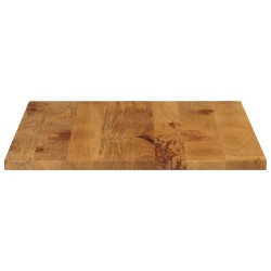 Dessus de table 90x80x3,8 cm rectangulaire bois massif manguier 