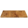 Dessus de table 90x80x3,8 cm rectangulaire bois massif manguier 