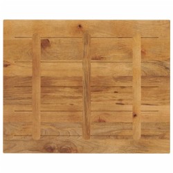 Dessus de table 90x80x3,8 cm rectangulaire bois massif manguier 