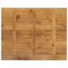 Dessus de table 90x80x3,8 cm rectangulaire bois massif manguier 