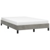 Cadre de lit sans matelas gris clair 120x190 cm velours 