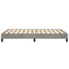 Cadre de lit sans matelas gris clair 120x190 cm velours 