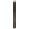 Pieds de table à manger 2 pièces Acier naturel 70 x (72-73,3) cm Acier 