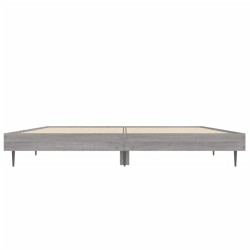 Cadre de lit sans matelas sonoma gris 140x190 cm 