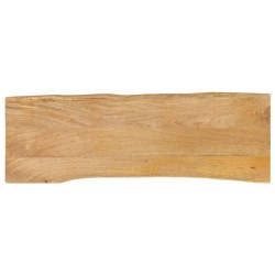Dessus de table 110x40x2,5 cm bord vivant bois massif manguier 
