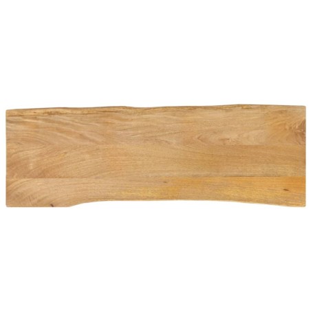 Dessus de table 110x40x2,5 cm bord vivant bois massif manguier 