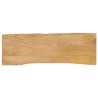Dessus de table 110x40x2,5 cm bord vivant bois massif manguier 
