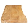 Dessus de table 110x40x2,5 cm bord vivant bois massif manguier 