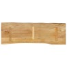 Dessus de table 110x40x2,5 cm bord vivant bois massif manguier 