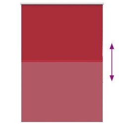 Store enrouleur occultant rouge largeur du tissu 95,7 cm 