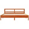 Cadre de lit sans matelas cire marron 180x200cm bois pin massif 