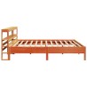 Cadre de lit sans matelas cire marron 180x200cm bois pin massif 