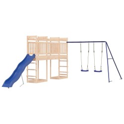 Ensemble de jeu d'extérieur bois de pin massif 