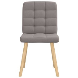 Chaises à manger lot de 6 taupe tissu 