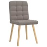 Chaises à manger lot de 6 taupe tissu 