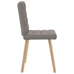 Chaises à manger lot de 6 taupe tissu 