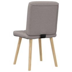 Chaises à manger lot de 6 taupe tissu 