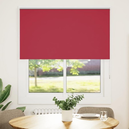 Store enrouleur occultant rouge largeur du tissu 131,6 cm 