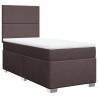 Sommier à lattes de lit avec matelas Marron foncé 90x200 cm 
