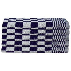Ensemble de serviettes 10 pcs bleu et blanc coton 