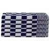 Ensemble de serviettes 10 pcs bleu et blanc coton 
