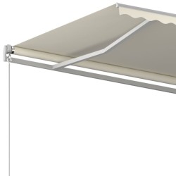 Auvent manuel rétractable 400x350 cm Crème 