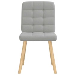 Chaises à manger lot de 6 gris nuage tissu 