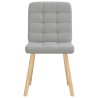 Chaises à manger lot de 6 gris nuage tissu 