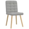 Chaises à manger lot de 6 gris nuage tissu 