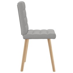 Chaises à manger lot de 6 gris nuage tissu 